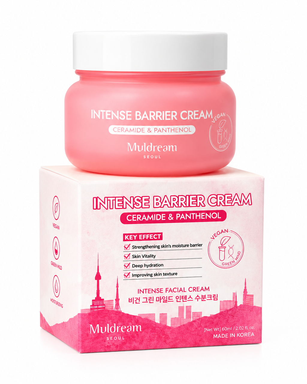 Crema Hidratante Green Mild Intense Muldream